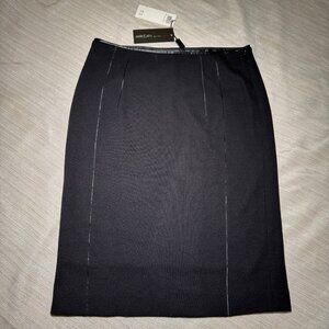 Marc Cain Wool Cashmere Pencil Skirt Black N4 (US 8) Luxury Designer Workwear